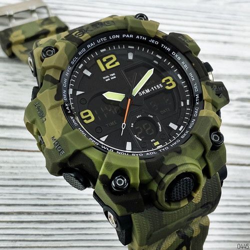 Фото Skmei 1155B Military Green, артикул 1080-0445 &mdash; интернет-магазин Rayup