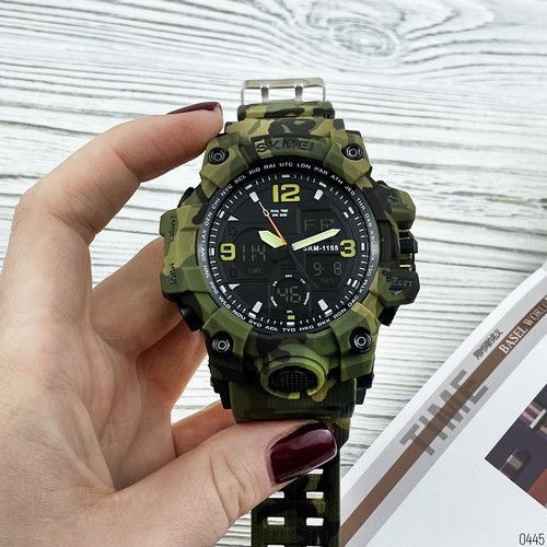 Фото Skmei 1155B Military Green, артикул 1080-0445 &mdash; интернет-магазин Rayup