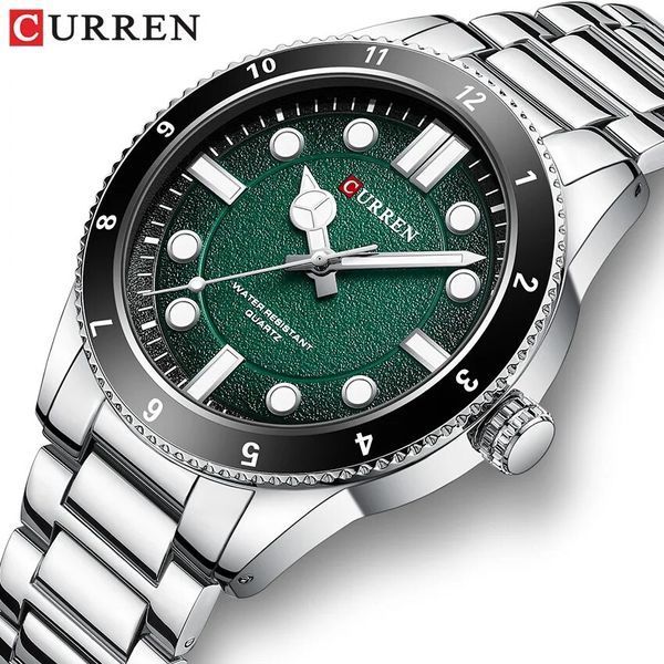 Фото Curren 8450 Silver-Green, артикул 1008-0445 &mdash; интернет-магазин Rayup