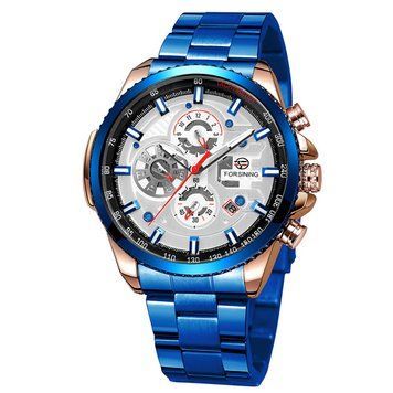 Фото Forsining 6909 Blue-Cuprum-White, артикул 1059-0034 &mdash; интернет-магазин Rayup