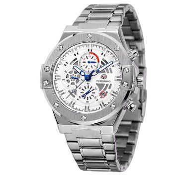 Фото Forsining 6914 Silver-White Steel, артикул 1059-0328 &mdash; інтернет-магазин Rayup