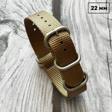 Фото Ремешок Nato Khaki 22 мм, артикул 1051-0482 &mdash; интернет-магазин Rayup