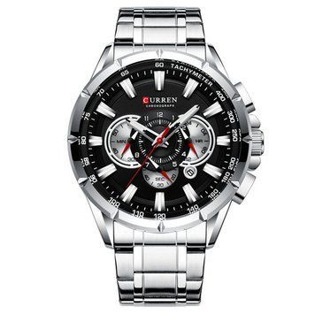 Фото Curren 8363 Silver-Black, артикул 1008-0261 &mdash; інтернет-магазин Rayup