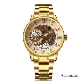 Фото Forsining 8099A All Gold Metal, артикул 1059-0276 &mdash; интернет-магазин Rayup