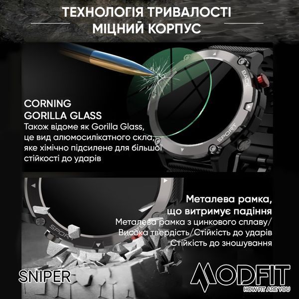 Фото Modfit Sniper Black-Silver 36 мм., артикул 1077-0217 &mdash; інтернет-магазин Rayup