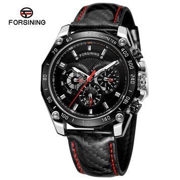 Фото Forsining 6910 Silver-Black, артикул 1059-0178 &mdash; интернет-магазин Rayup