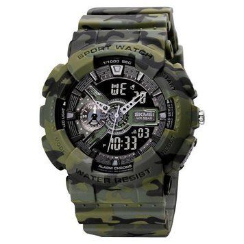 Фото Skmei 1688 Green-Black Military, артикул 1080-0740 &mdash; интернет-магазин Rayup