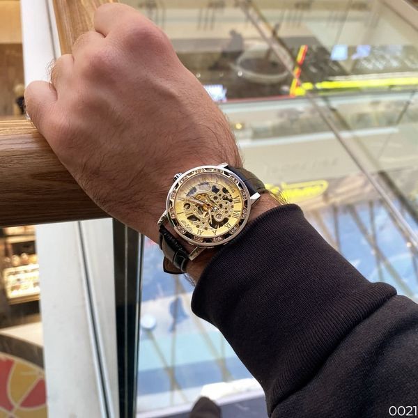 Фото Winner 8012 Diamonds Automatic Black-Silver-Gold, артикул 1099-0021 &mdash; интернет-магазин Rayup