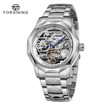 Фото Forsining 8240 Silver-Silver Steel, артикул 1059-0210 &mdash; интернет-магазин Rayup