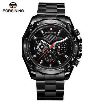Фото Forsining 6910 All Black Steel, артикул 1059-0181 &mdash; интернет-магазин Rayup