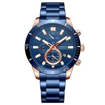 Фото Curren 8417 Blue-Gold, артикул 1008-0326 &mdash; интернет-магазин Rayup
