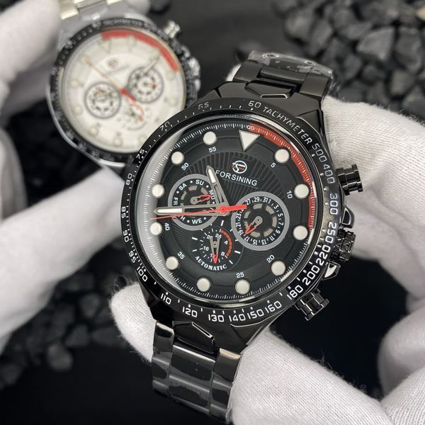Фото Forsining 6911 All Black Steel, артикул 1059-0183 &mdash; інтернет-магазин Rayup