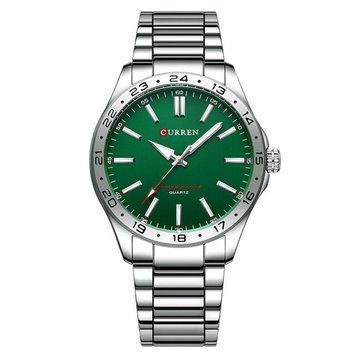 Фото Curren 8452 Silver-Green, артикул 1008-0437 &mdash; интернет-магазин Rayup