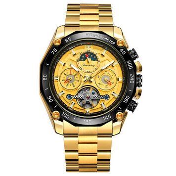 Фото Forsining 6913 Gold-Black-Gold, артикул 1059-0017 &mdash; интернет-магазин Rayup